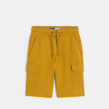 شورت برمودا بنمط كارغو من الميلتون باللون الأصفر الكاري للأولاد